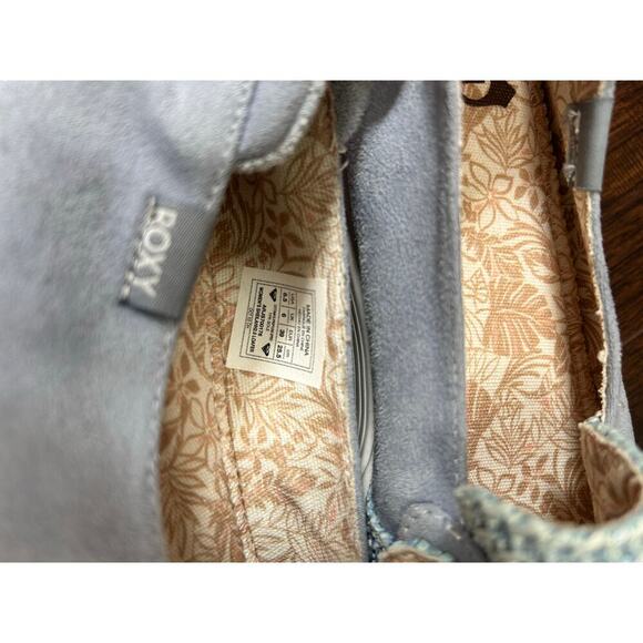 Roxy Women's Sheilahh Platform Sneaker 8.5 Blue Low Top Beachy Chunky - Picture 7 of 7